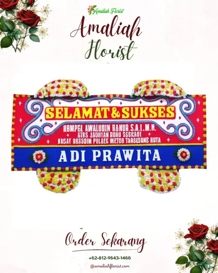 Papan Bunga Ucapan Selamat Sido Rahayu